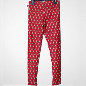 Southwind Apparel Bayside Tights Leggings Christmas Trees Print Athleisure XS